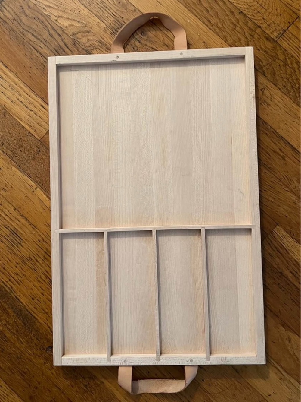 Jenni Kayne Natural Wood Tray with Divided Compartments - Picture 5 of 5